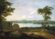 Alvan Fisher View of Springfield on the Connecticut River oil painting